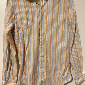 AMAZING CUTOM MADE LIMITED EDITION PAUL STUART MEN'S SMALL DRESS SHIRT